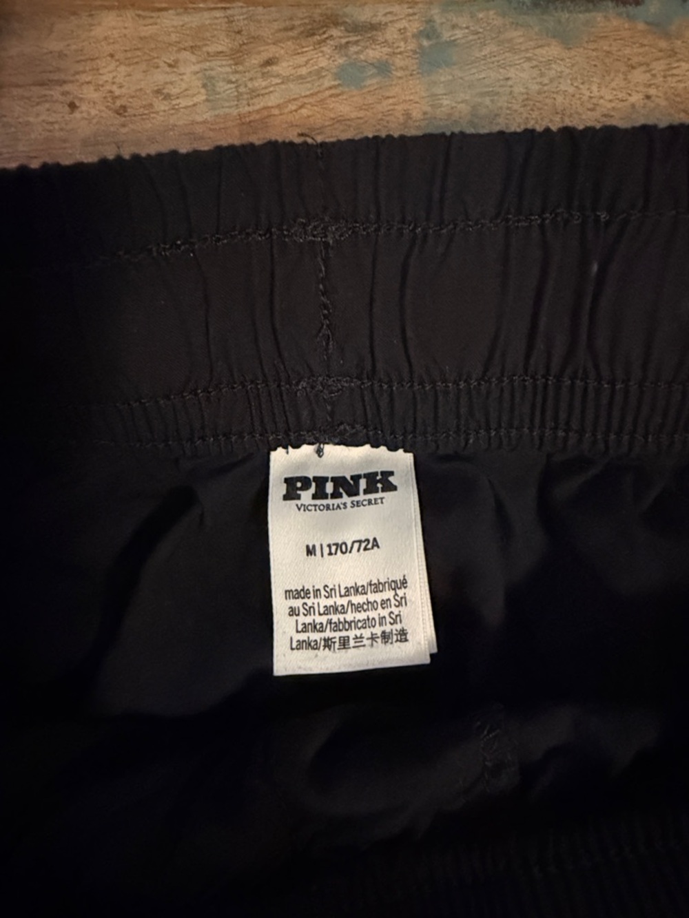 PINK Victoria's Secret Black Wide Leg Pants